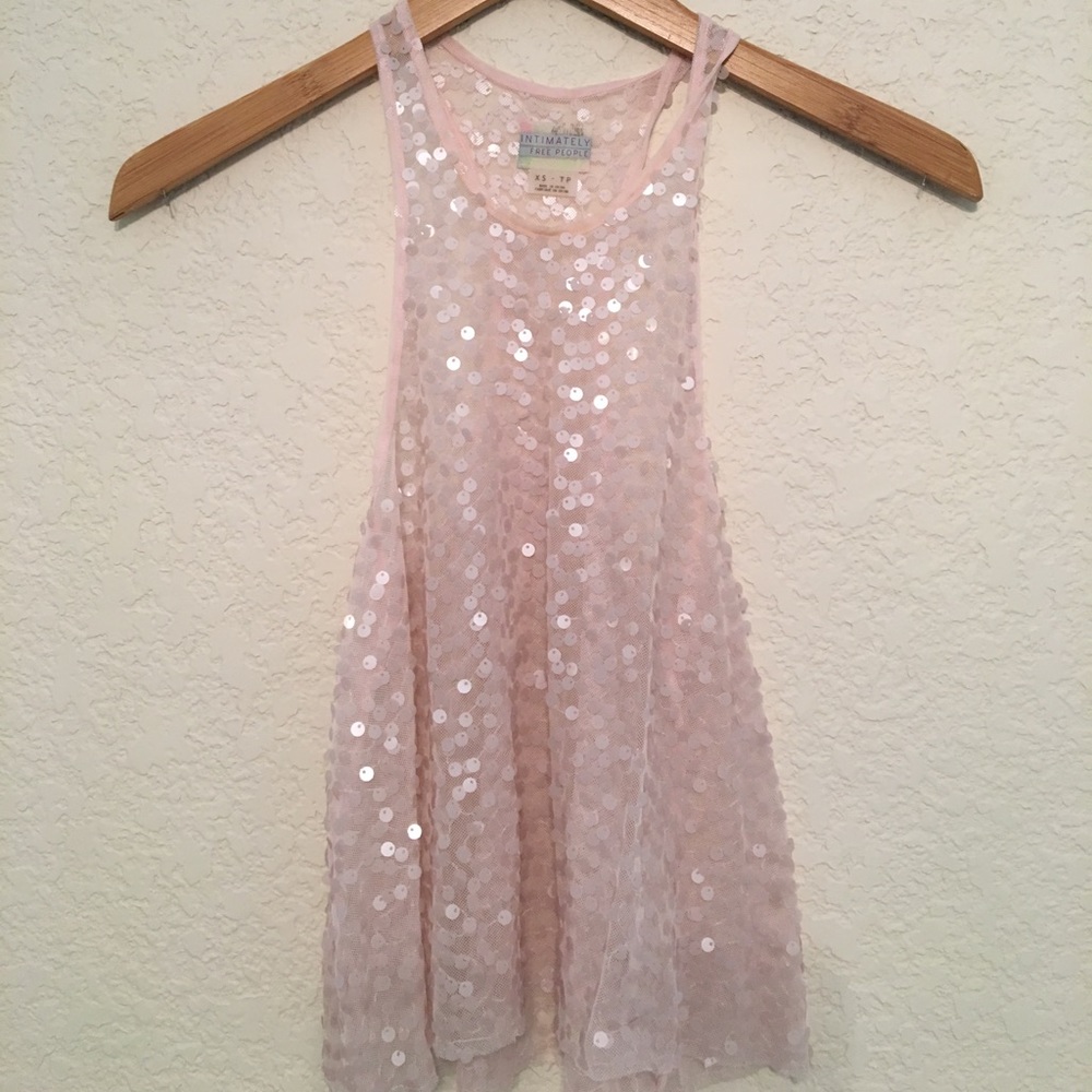 Sequin Free People Tank 💞